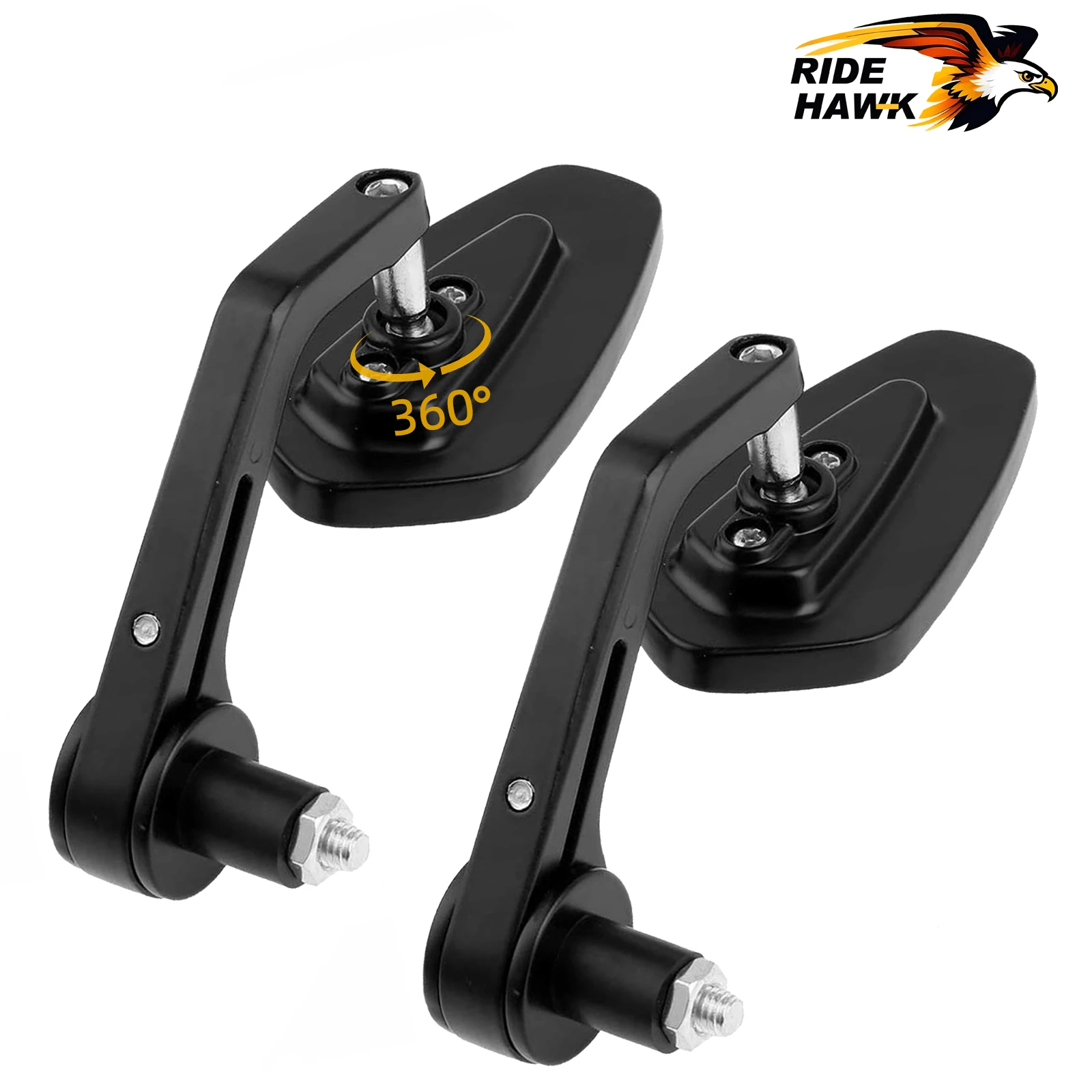 Motorradspiegel 7/8" Bar End Rückspiegel CNC Universal Motorrad Seitenspiegel für Yamaha Honda Suzuki Kawasaki Ducati – Detail 6