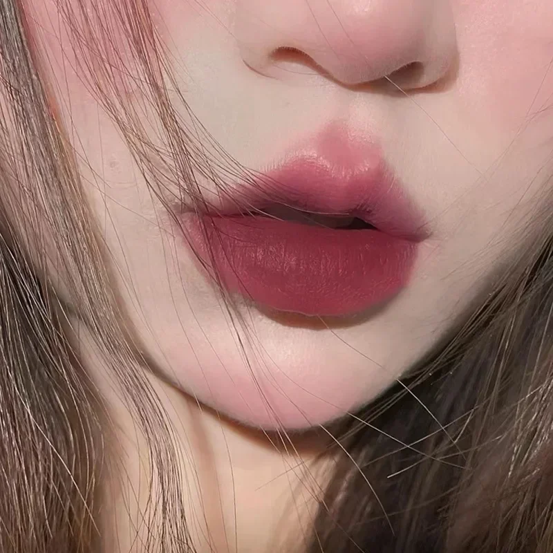 Dark Brown Matte Velvet Lip Gloss Waterproof Liquid Lipstick Nude Lip Tint Mud 6 Colors Glaze Long Lasting Cosmetics Makeup lip makeup,lip glaze,lip tint,lip gloss