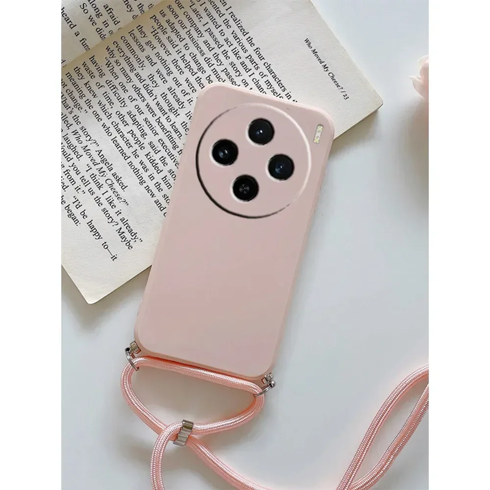 Crossbody Lanyard Silicone Phone Case with Camera Protection