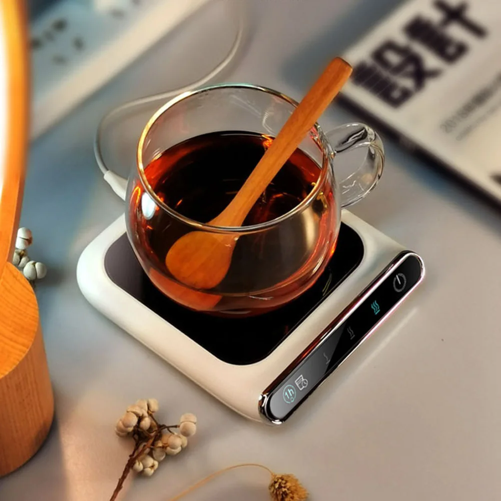 Cup Heater Mug Warmer 100°C Hot Tea Makers 5 Gear Warmer Coaster Portable Electric Hot Plate Mini Induction Cooker Heating Pad 4
