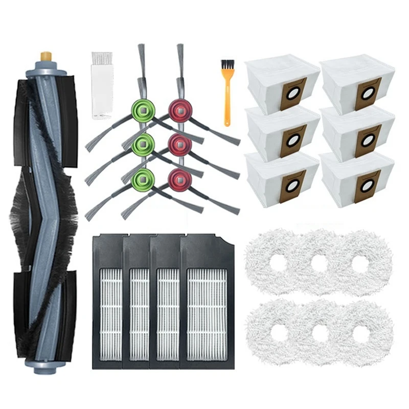 Accessories Kit For Ecovacs Deebot X1 Omni Turbo Vacuum Cleaner Main Brush Hepa Filter Mop Cleaning Cloth Dust Bag Parts