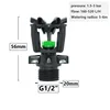 360 Degree Rotating Jet Sprinklers Double Outlet Rocker Nozzles1/2" Male Thread For Garden Farm Lawn Irrigation 5