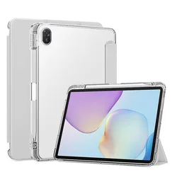 Magnetic Trifold Stand Tablet Case with Pencil Holder and TPU Back - 11.5 for MatePad 11.5 2026 (Gray)