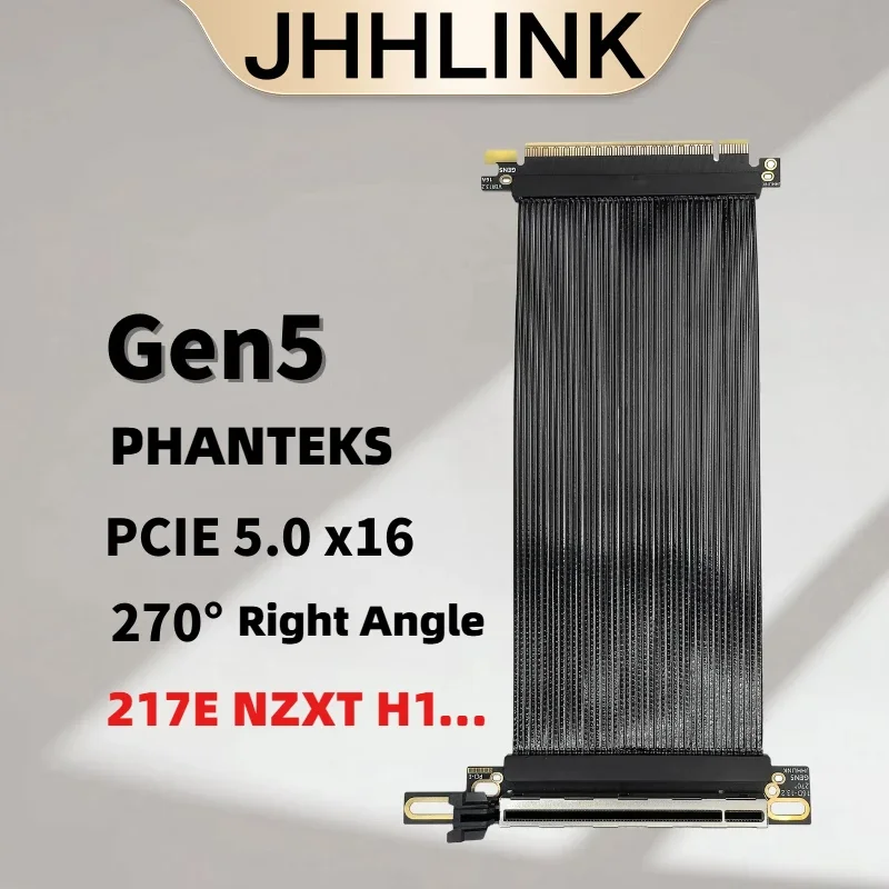 PCIe X16 Riser Cable for NZXT H1 270° Reverse Right Angled