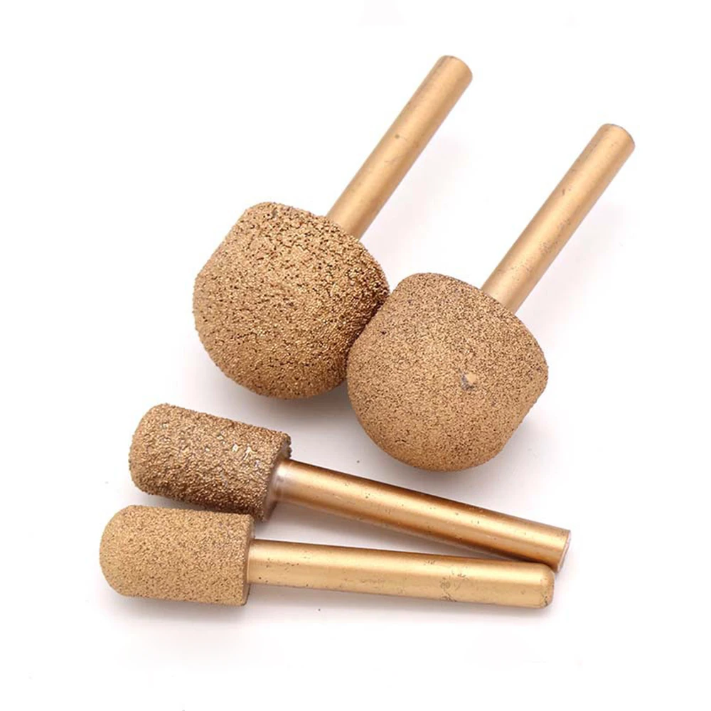 

12-20mm Brazing Diamond Burr Grinding Engraving Bit 6mm Shank Drill 46 100 Grit