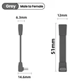 Gray 51mm Male TO F