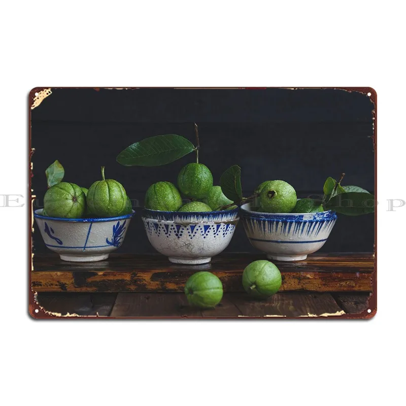 Fresh Guavas Targa In Metallo Poster Targhe Da Pub Design Wall Cave Wall Targa Targa In Latta Poster
