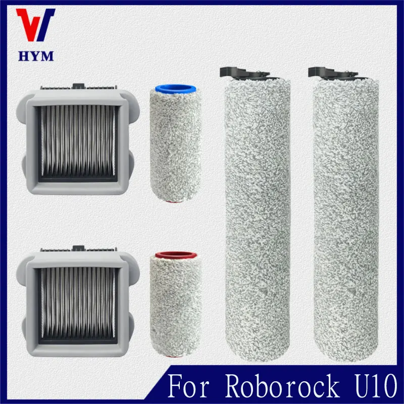 For Roborock DYAD U10 Floor Brush Roller Accessories Washable HEPA Filter Xiaomi WD1S1A Robot Vacuum cleaner replace spare parts roller main brush kits main brush parts suitable for xiebro hr1010 sweeping robot vacuum cleaner replacement spare new dropship