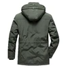 2023 New Men Winter Fleece Warm Detachable Hooded Jacket Men Business Casual Large Size Outdoors Windproof Work Jacket Male Coat 3