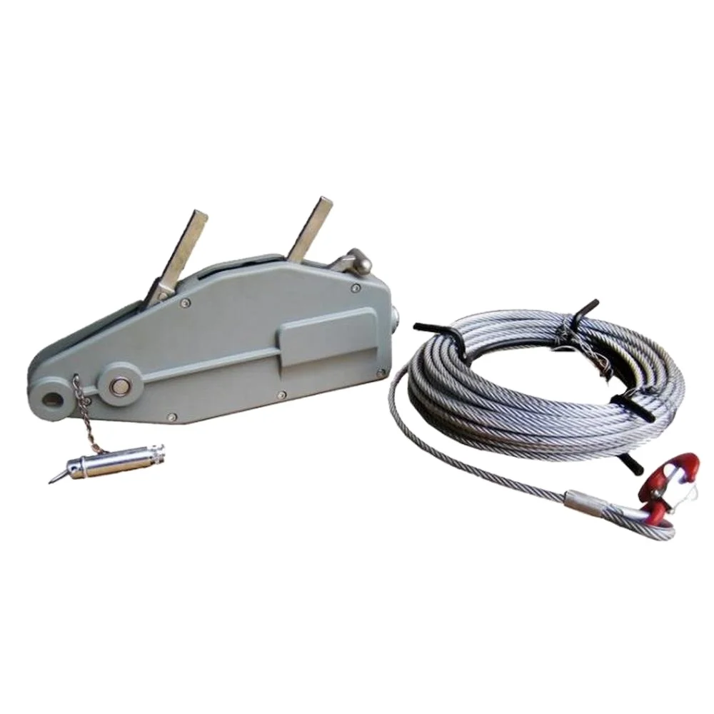 

China Overhead Pilot Wire Rope Pulling Hoist Hand Winches ,Wire Rope Hoist Puller