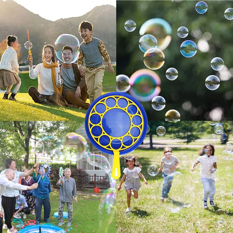 SoapBubbleMachineBlowingBubblePlateNavyBlueSoapForChildren