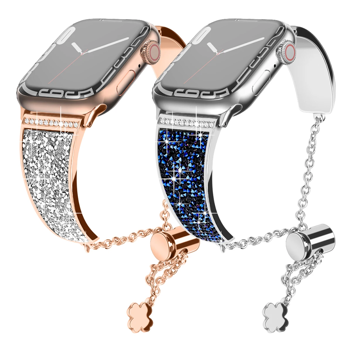 

Women's Metal Diamond Strap for Apple Watch Band 8 7 6 49mm 41mm 45mm 40/44mm Bracelet for iWatch Series 7 SE Jewelry Wristbands