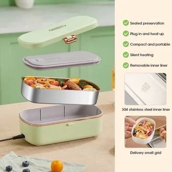 Portable Electric Lunch Box 900ML Food Warmer with Heat Preservation Self-Heating Steaming Cooking Pot for Office Worker 1