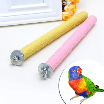 Barra de molienda de pico de garra de pájaro, palo de pie, poste de estación para loros, suministros para pájaros, soporte de molienda para loros, accesorios para jaulas 1
