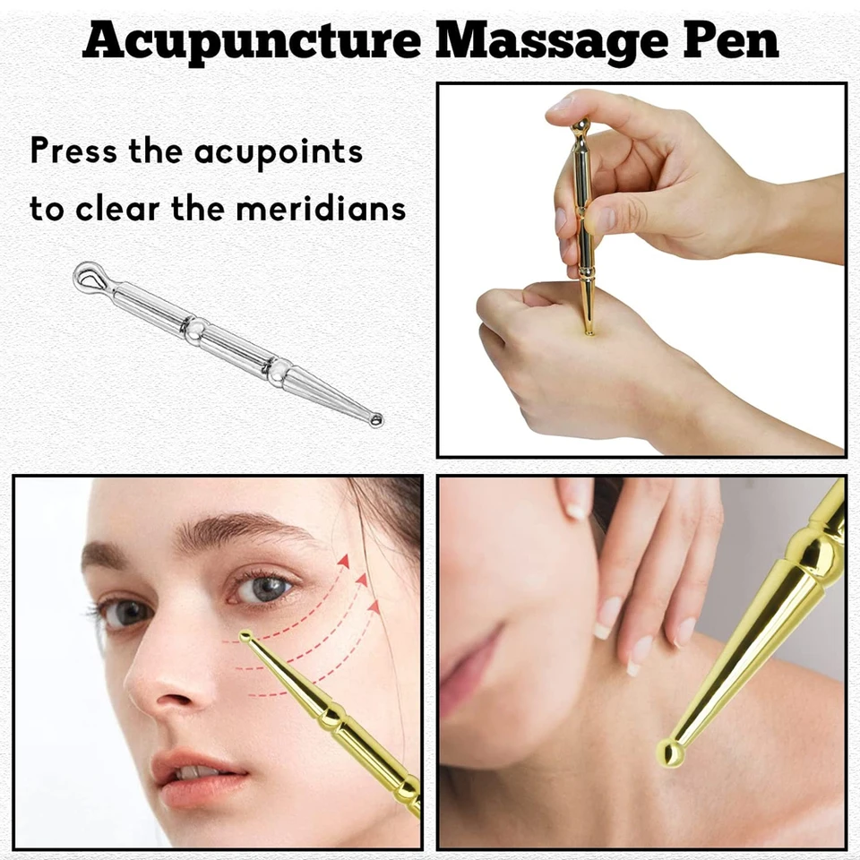 Portable Acupressure & Acupuncture Pen | Dual Probe For Facial & Arm - View #2