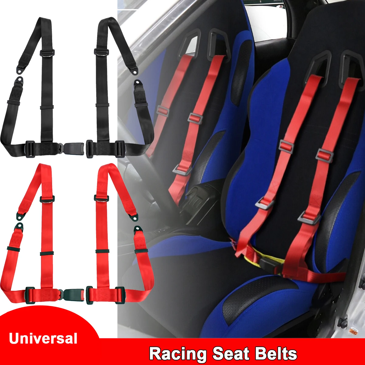 

Безопасный гоночный автомобиль предохранительный ремень безопасности Sports Camlock плечевой ремень с 3 4-точечным креплением быстросъемные нейлоновые аксессуары