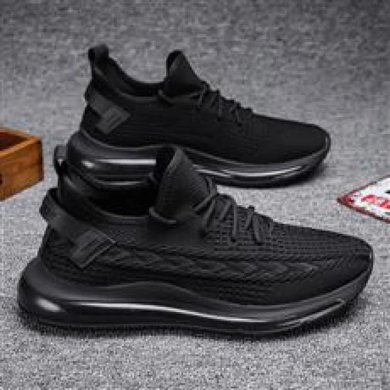 

Мужские кроссовки для бега на воздушной подушке, дышащая Спортивная сетчатая повседневная обувь, портативная обувь для путешествий, Новинка осени 2023