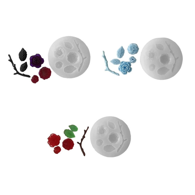 

Diy Кристалл Капля Клей Плесень Роза Цветочный Орнамент Банка Орнамент Зеркало Эпоксидная Плесень