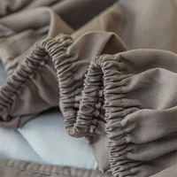 Bedding Quilted Mattress Pad Soy Fiber Fitted Sheet with Elastic Band Thicken Mattress Topper Washable Bed Mat Protector Cover 6