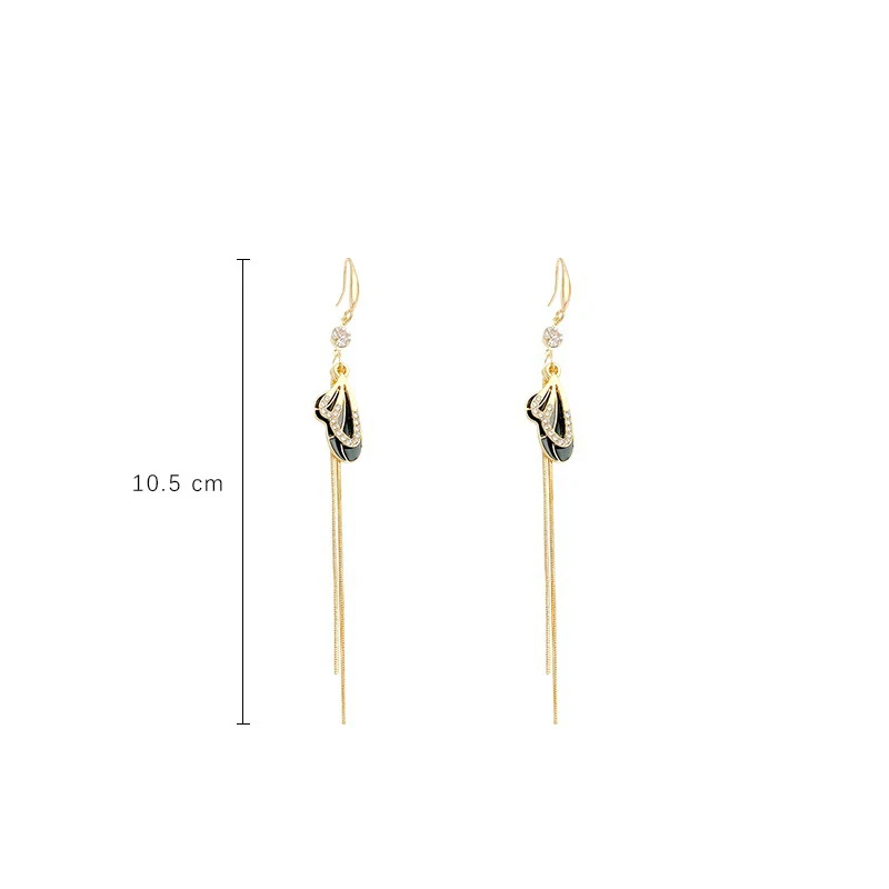 black-wing-drop-earrings-gold-butterfly-crystal-dangle-jewelry