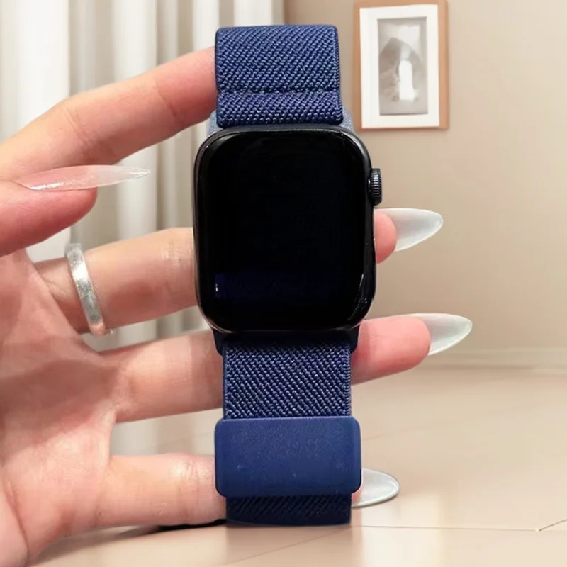 Adjustable Nylon Strap with Magnetic Clasp - Stretchy Design in Various Sizes