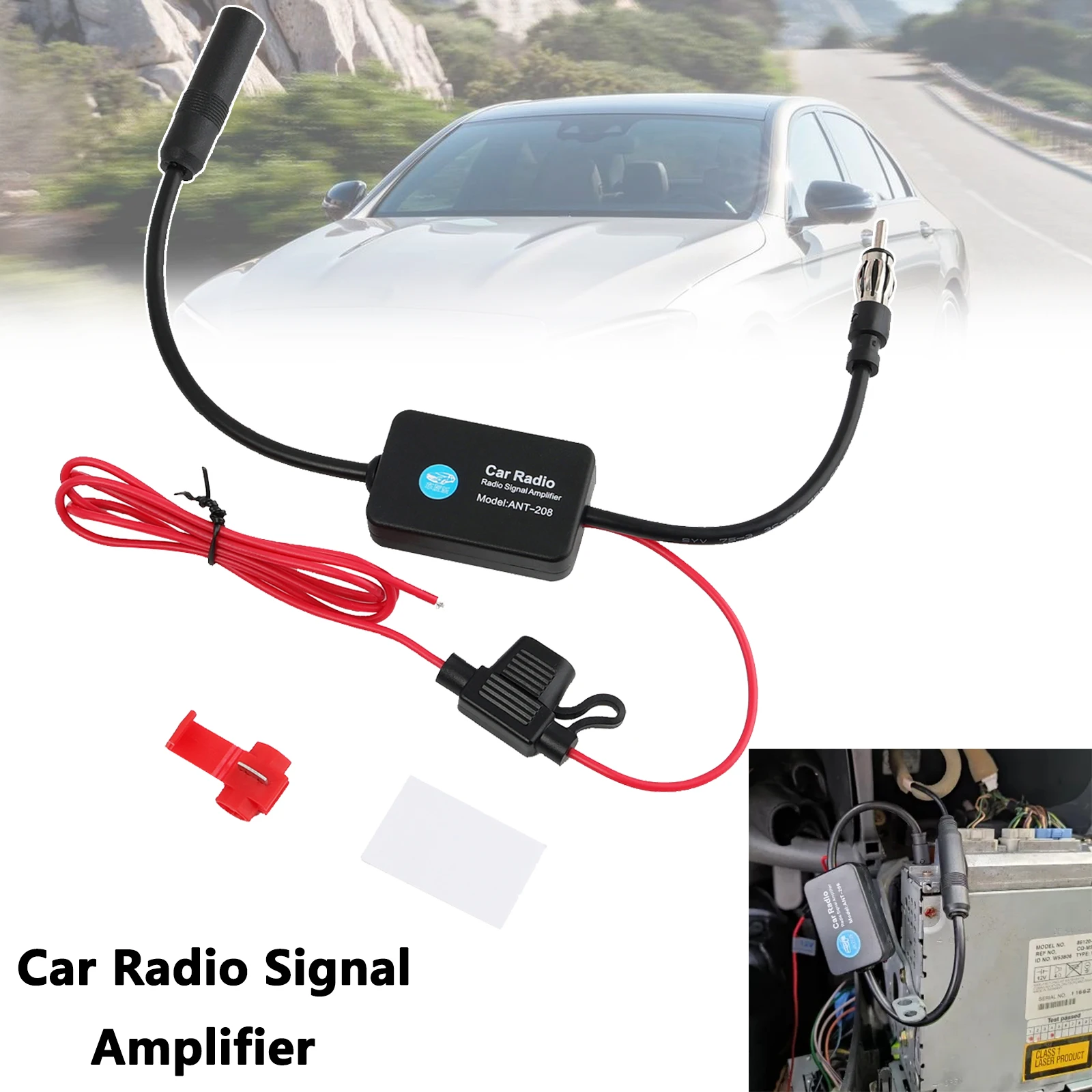 

Universal Practical FM Signal Amplifier Anti-interference Car Antenna Radio FM Booster Amp Automobile Parts For 12V Car Radio