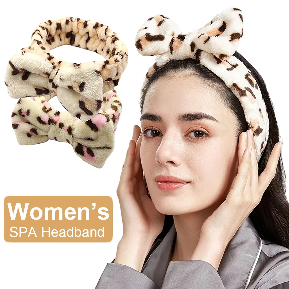 Bow Spa Hair Band Headband Fleece Skincare Headband Fleece Hair Accessories Women Aliexpress