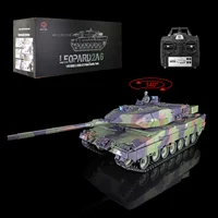 2.4G HENG LONG 1/16 Scale 7.0 Plastic Leopard2A6 RTR RC Tank Barrel Recoil 3889 Remote Control Toys for Boy BB TH17574-SMT4 1