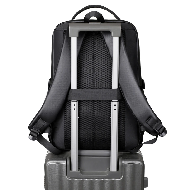 Business backpack, laptop backpack, travel bag, black, large capacity, suitable for different scenarios