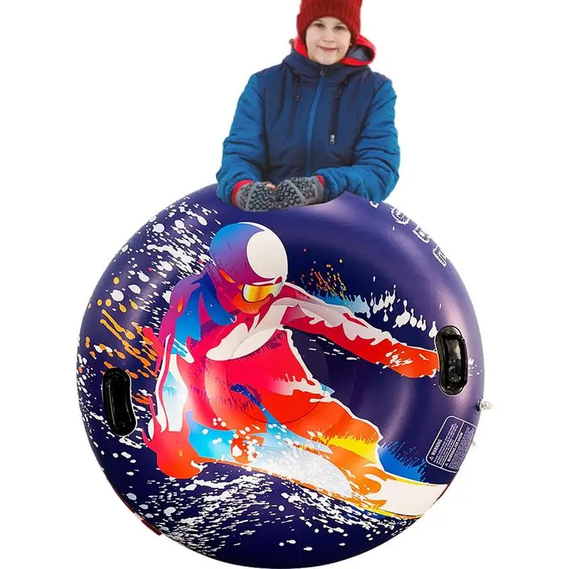 

Inflatable Snow Tube Inflatable Snow Tubes With Handles Heavy Duty Winter Outdoor Toys Ski Tube Smooth Bottom Snow Sled For Kids