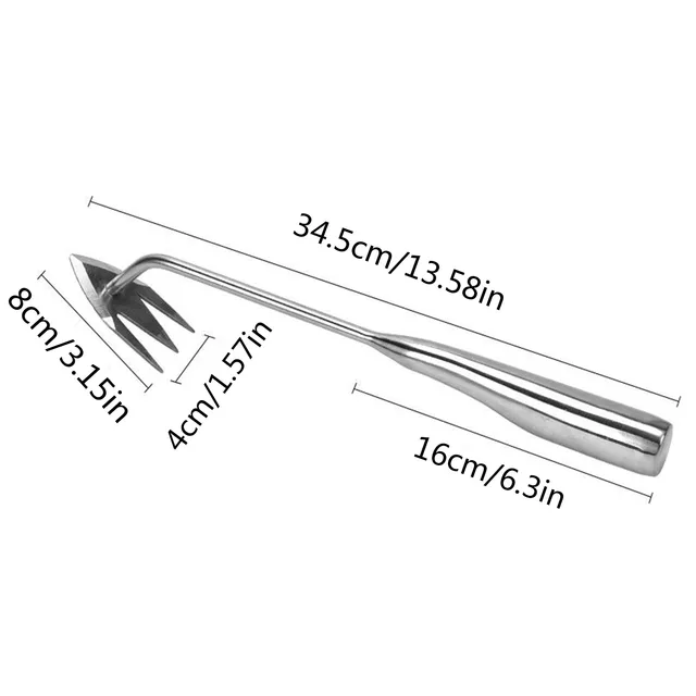 Fafog Fogantyú Rozsdamentes Acél Weeder Garden Gyökér És Fű Eltávolító Kertész Szerszám Kert Kézi Gyomláló Edények - Image 6