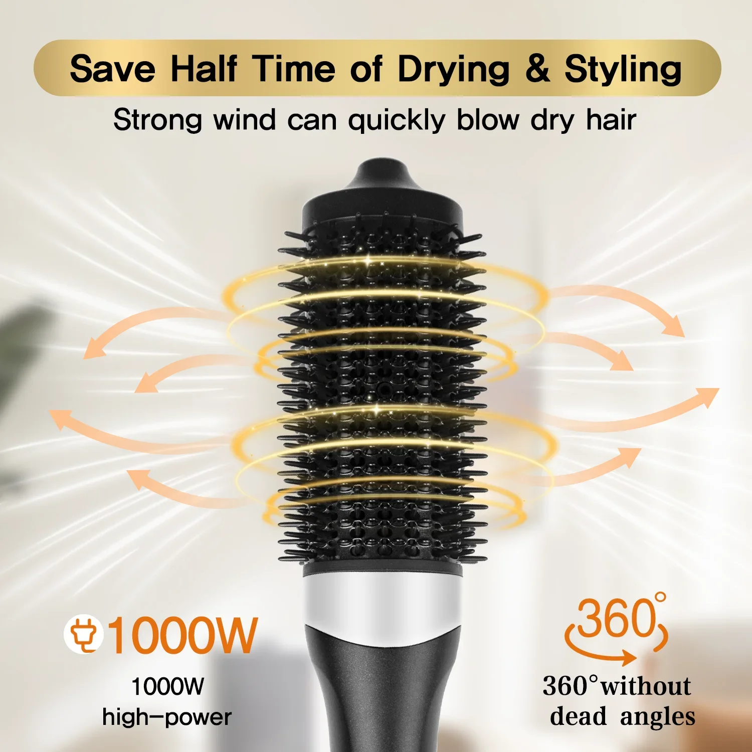 TINSOL 3 في 1: مشط الهواء الساخن، ومكواة فرد الشعر...