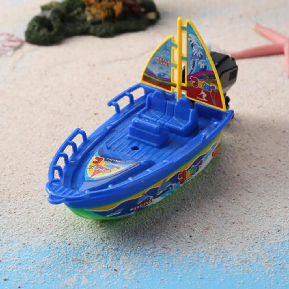 Kids Speed Boat Ship Wind Up Toy Bath Toys Shower Toys Float In Water Kids Classic Clockwork Toys for Children Boys Gift U4G4 2
