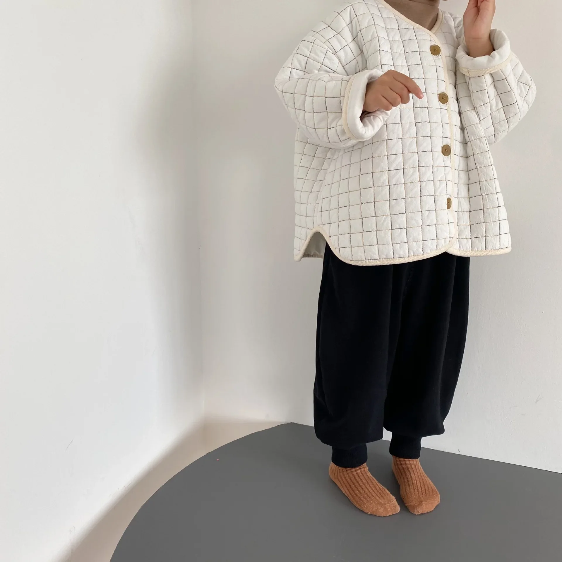 Kids Coats New Wadded Jackets Warm Fashion Korean Casual Baggy Simple Style