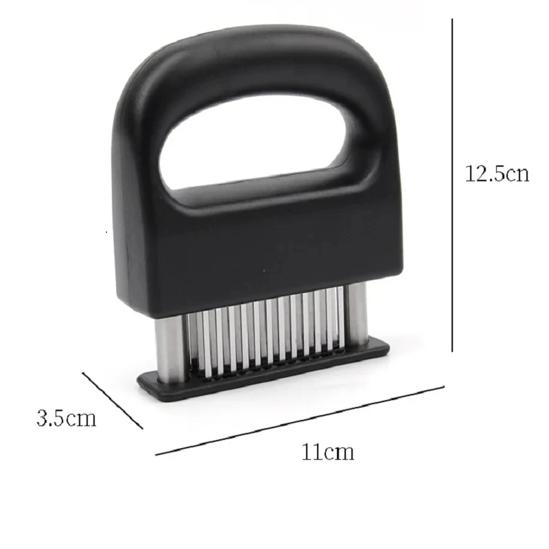 Retractable Stainless Steel Meat Needle Softener Tenderizer 48 Blades Kitchen Cooking Steak Hammer Pounder Tools Meat Beater 1PC