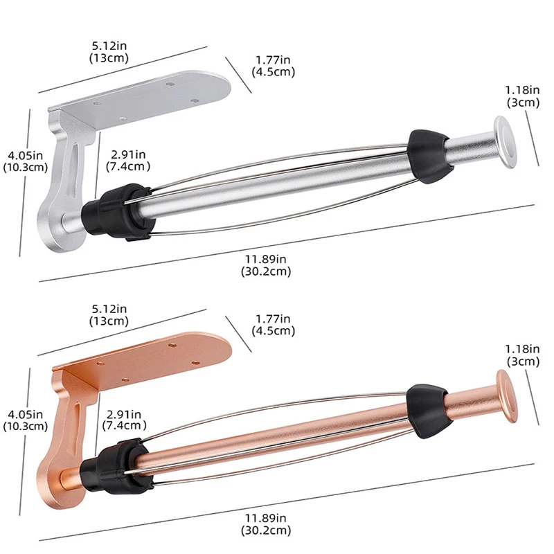 Stainless Steel Paper Towel Holder Self Adhesive Toilet Roll Paper Holder No Punching Kitchen Bathroom Lengthen Storage Rack paper towel holder toilet paper holder toilet paper rack toilet roll holder paper towel rack