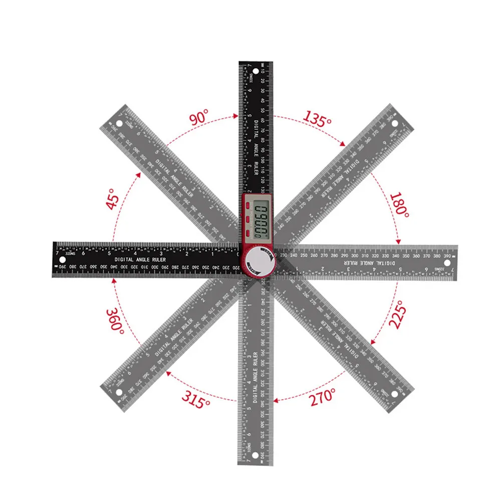 20cm Digital Angle Finder Ruler Protractor Inclinometer Electron Goniometer Angle Length Measuring Tool ﻿ 3