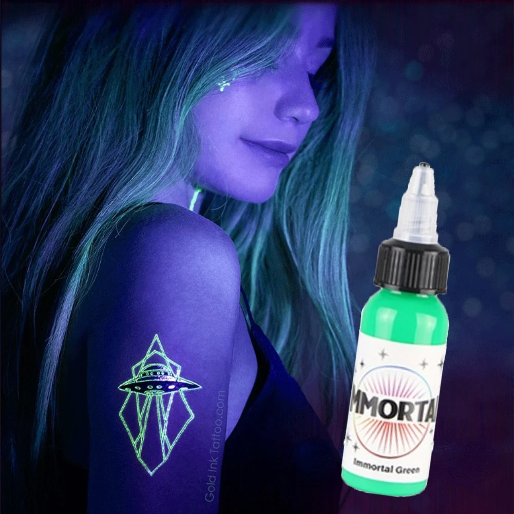

15ML 7 color fluorescent violet tattoo pigment professional semi-permanent minimally invasive easy coloring body makeup ink
