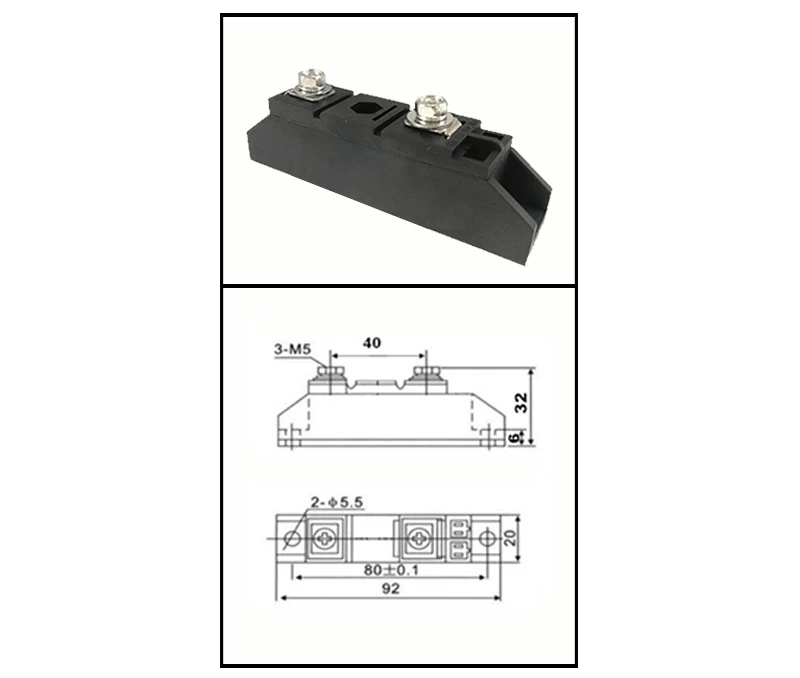 90a 100a 110a 130a160a 1600v diodo alto
