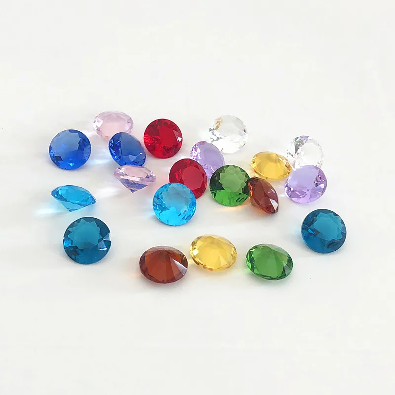 Dimeter Crystal Diamond Rainbow Glass Beads 10MM 10pcs Feng Shui Sphere Crystals Decorative Craft Gift Wedding Home Vase Decor ornament crafts miniature figurines resin ornaments miniature ornament resin crafts crystal ornament crystal stone ornament glass ornament gemstone beads