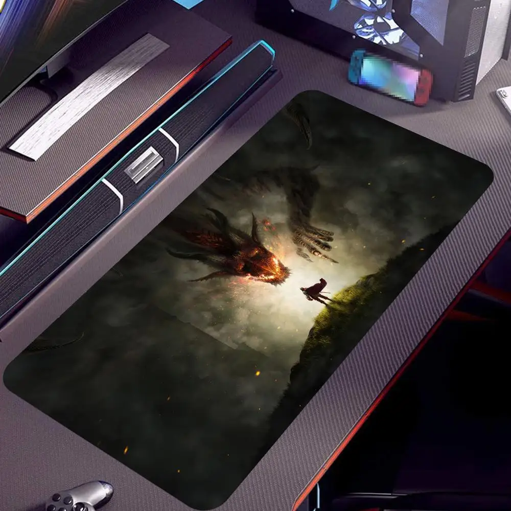 

Latest Popular Mouse Pad Large Anti-Slip Waterproof Desk Pad Laptop Accessories D_Dragon's Dogmass2 PU High-End Quality Gaming Desk Pad