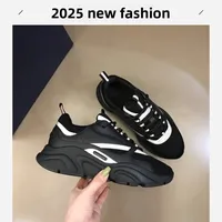 2025 New Couple Running Shoes Thick Bottom Night Light Dad Shoes B22 Casual Fashionable Versatile Breathable Sports Shoes