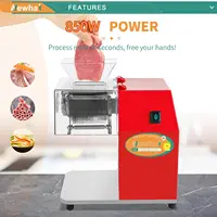 Newhai 850W Meat Cutter Machine, Commercial Meat Cutting Machine 10Mm Heavy Duty, Stainless Steel Meat Slicer Shredder 2