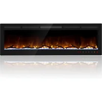 72 Inch Electric Fireplace, Recessed Fireplace Insert and Wall Mount Fireplace Heater with Remote & Touch Control, Adjustable 1