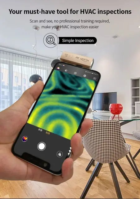 サーマルカメラ Lightning「MobIR Air iOSSliver.B」 MobIR Air Thermal Camera For Smartphone | Guide Sensmart