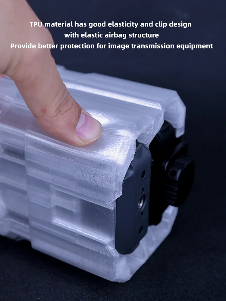 Description Picture 4 of itemVlogger Soft TPU Silicone Protective Cover Storage Box Anti-Collision For DJI SDR Transmission Transmitter Protection Case