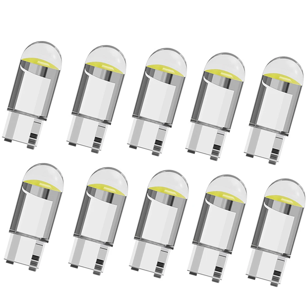 หลอดไฟ LED รถยนต์ COB T10 สีขาว น้ำเงิน แดง สำหรับไฟส่องป้ายทะเบียน