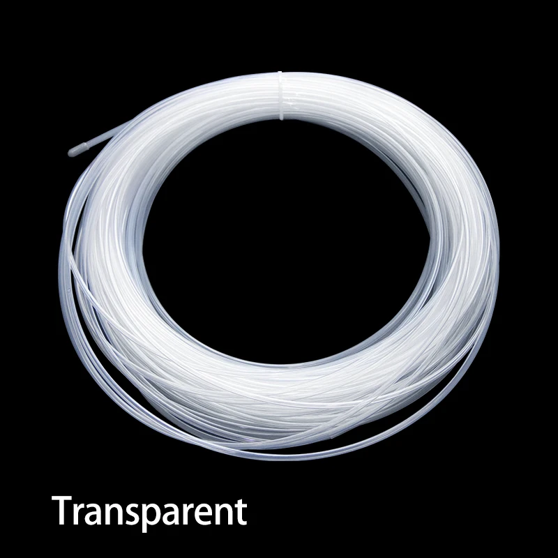 PTFE Tube 1/3/5/10M Transparent For 3D Printer Parts Pipe ID 0.8 1 2 2.5 3 4 5 6 7 8 10mm F46 Insulated Hose Rigid Pipe 600V 3KV