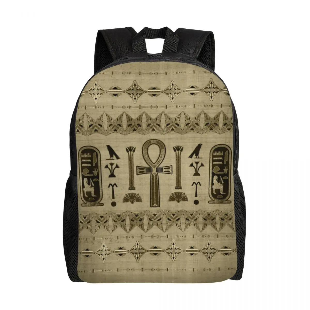 Egyptian Eye Of Horus Travel Backpack Women Men School Laptop Bookbag Ancient Egypt Hieroglyphs College Student Daypack Bags