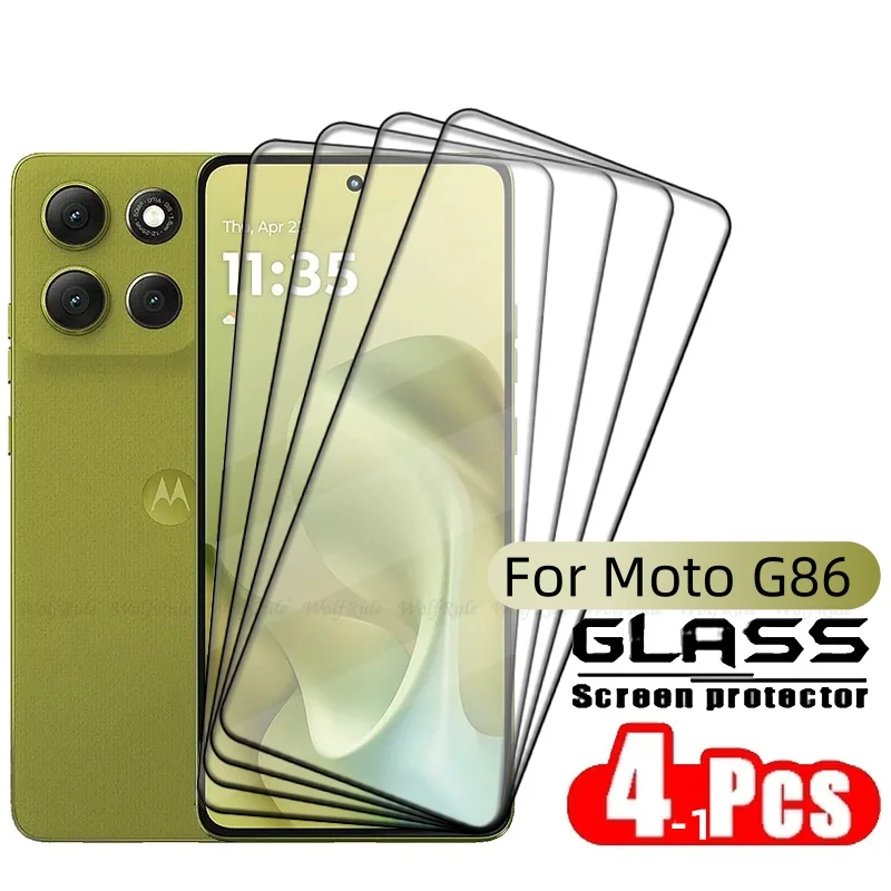 Premium Tempered Glass Screen Protector for Motorola Moto G86 - Full Cover, HD Clarity, 9H Hardness